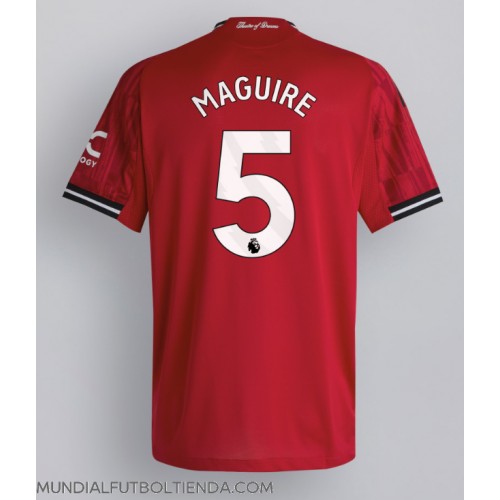 Camiseta Manchester United Harry Maguire #5 Primera Equipación Replica 2025-26 mangas cortas